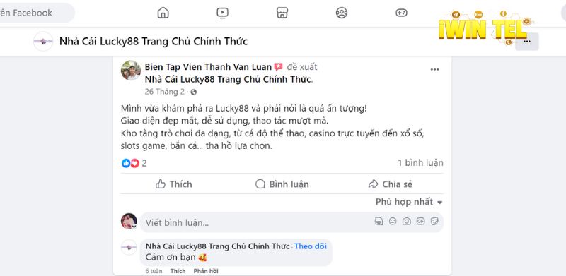 Đánh giá của người chơi Bien Tap Vien Thanh Van Luan