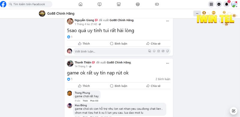 Đánh giá của người chơi Nguyễn Giang, Thanh Thiện, Trang Phung đánh giá về Go88